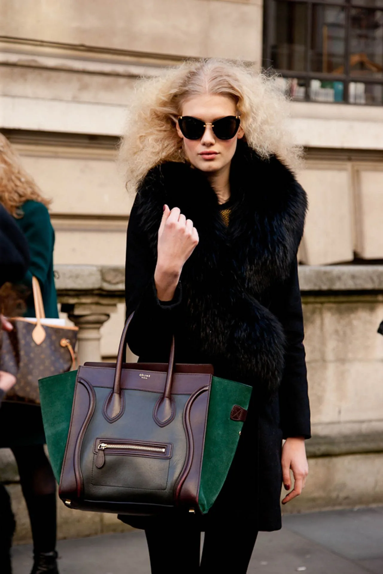 celine phantom luggage street style