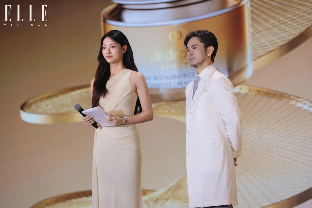 Ông Kiyoshi Sato và MC Lương Thuỳ Linh