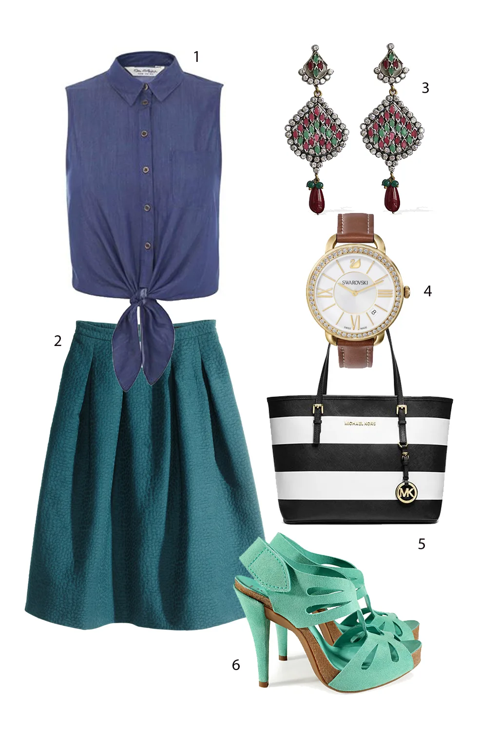 1. MAISON 2. H&M 3. TAARA JEWELRY 4. SWAROVSKI 5.MICHAEL KORS 6. PREDO