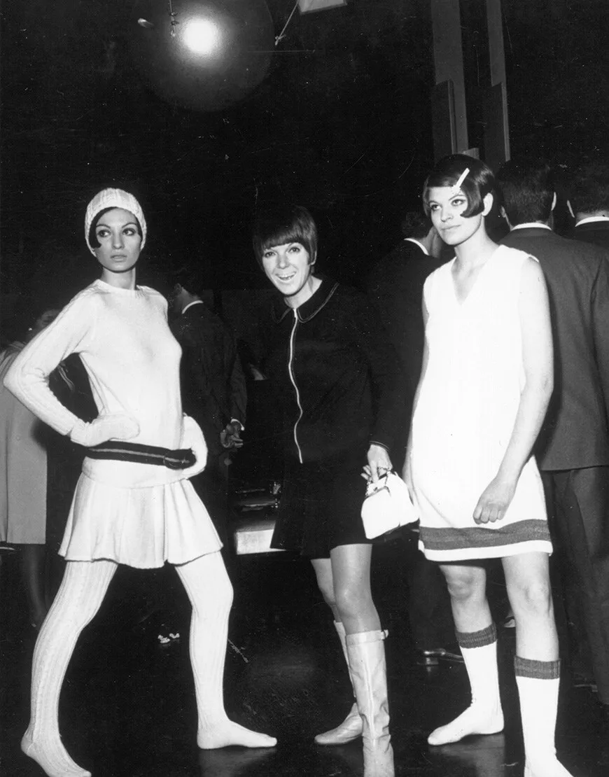 mary quant và người mẫu