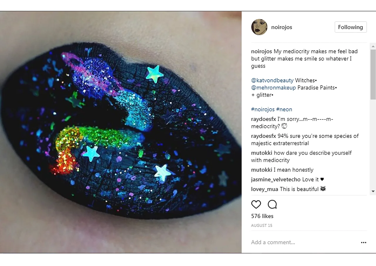 Instaglam - ngẫu hứng sáng tạo trong nghệ thuật trang điểm