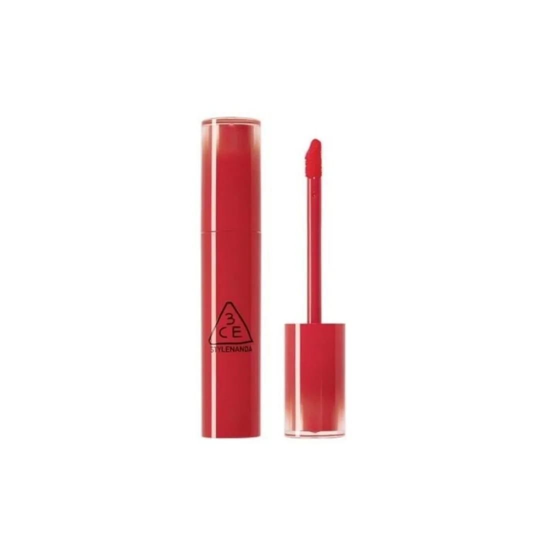 Hình ảnh 3CE Lazy Pop Lip Stain màu Luztic đỏ hồng tươi tắn.
