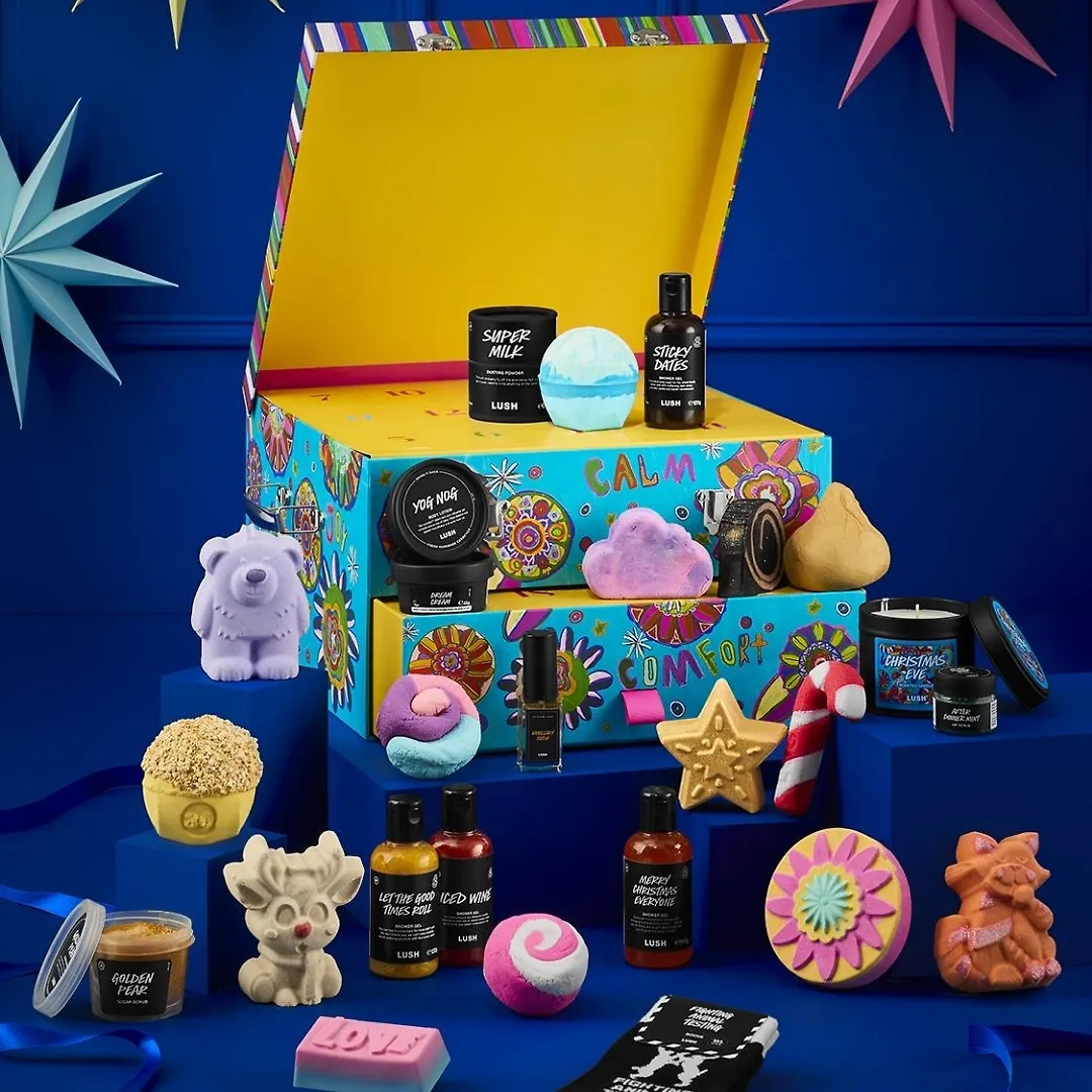 Hình ảnh bộ lịch mùa vọng của Lush.