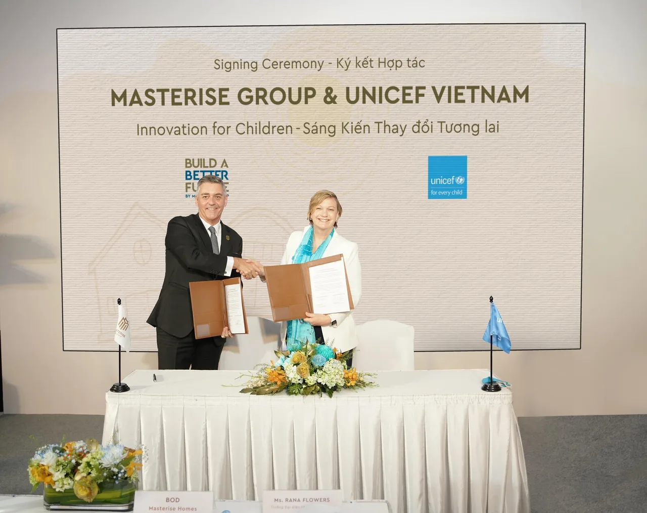 lễ ký kết unicef và masterise group