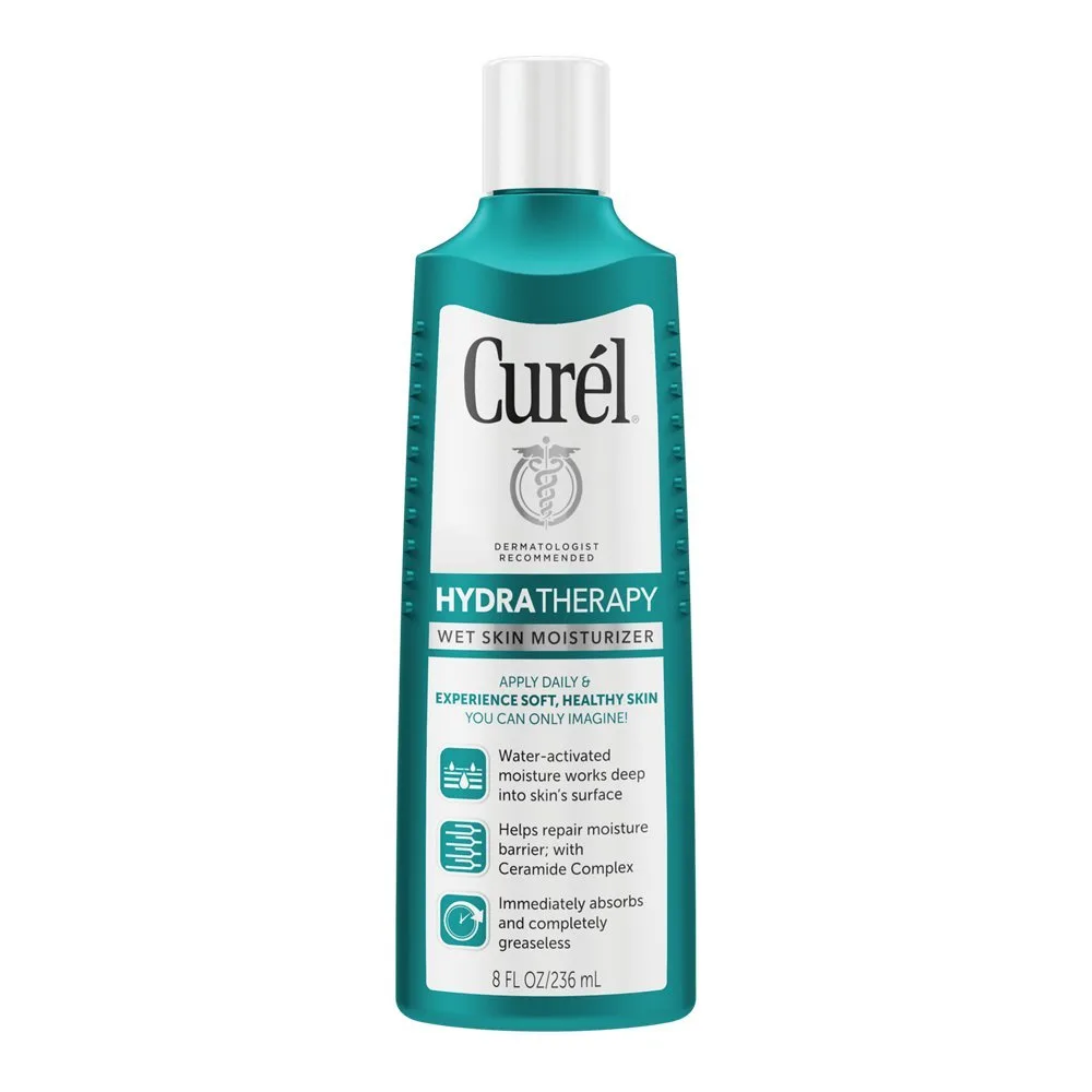 lotion Curél Hydratherapy Wet Skin Moisturizer. lotion Curél Hydratherapy Wet Skin Moisturizer.