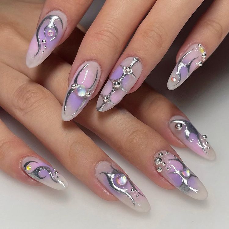 móng tay futuristic nail móng tay futuristic nail