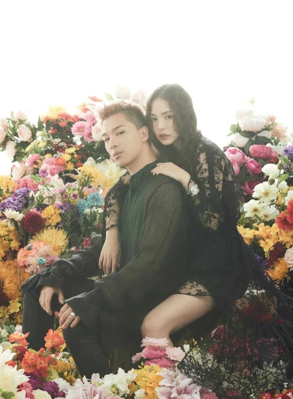 cặp đôi taeyang và min hyo rin