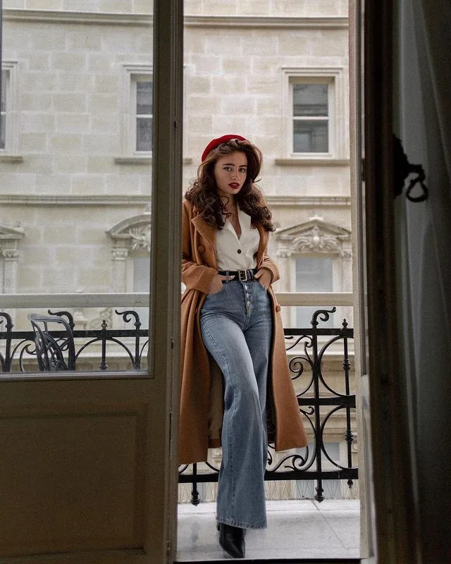 quần jeans ống loe vintage