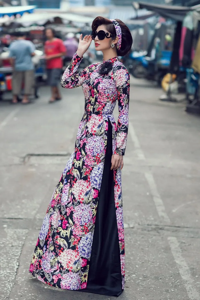 Lựa chọn áo dài Tết dành cho cô nàng nữ tính 5