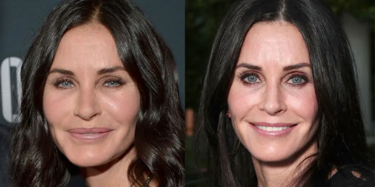 Courteney Cox đẹp hơn khi để khuôn mặt hiện diện nếp nhăn tự nhiên