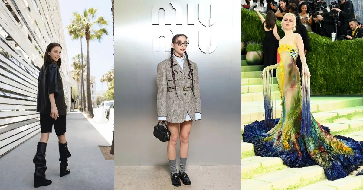 Ảnh: Emma Chamberlain qua các năm 2021, 2023 và 2026 (Ảnh: Getty Images)