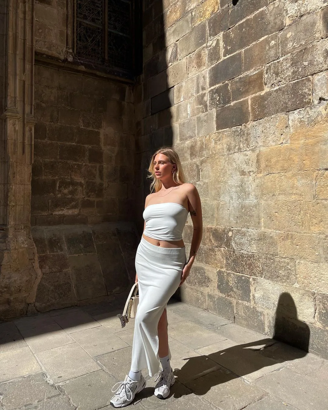 Váy maxi áo ống thun co giãn