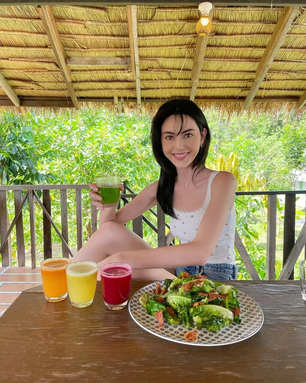 Davika yêu thích các loại sinh tố từ thực vật. Davika yêu thích các loại sinh tố từ thực vật.