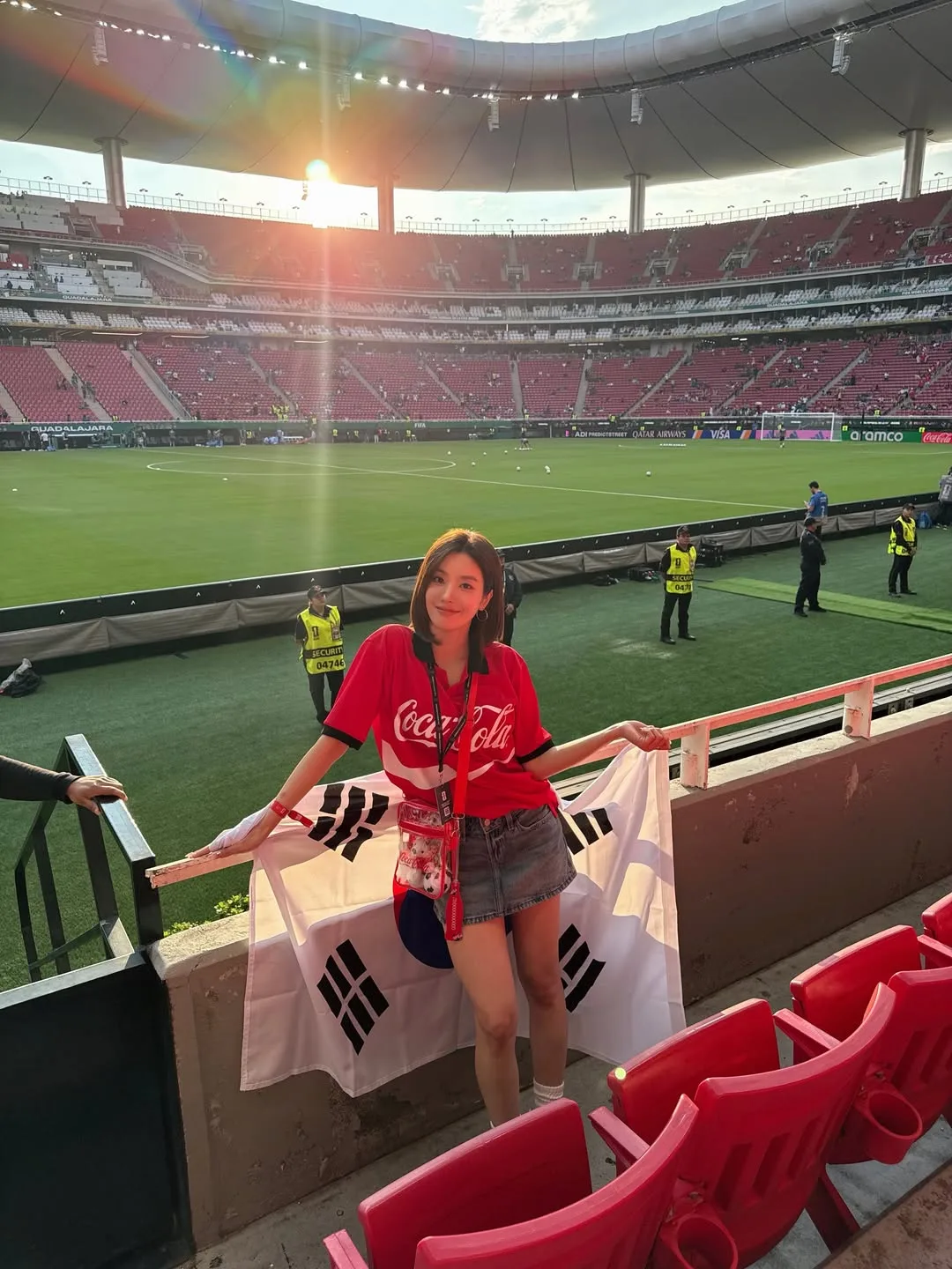 Kwon Eun Bi cổ vũ đội tuyển Hàn Quốc tại World Cup 2026.