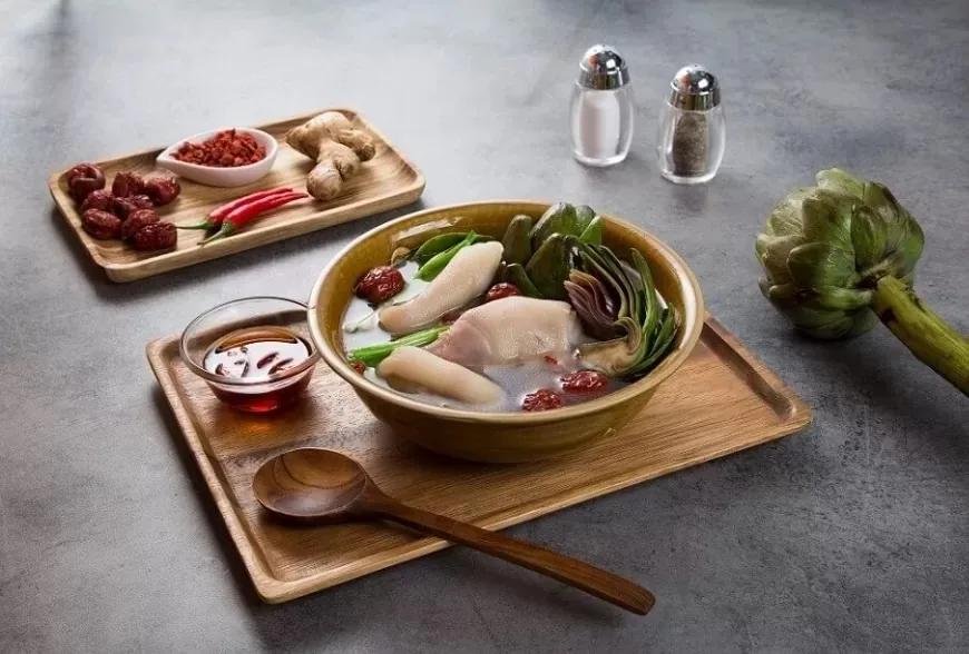 canh atiso ẩm thực