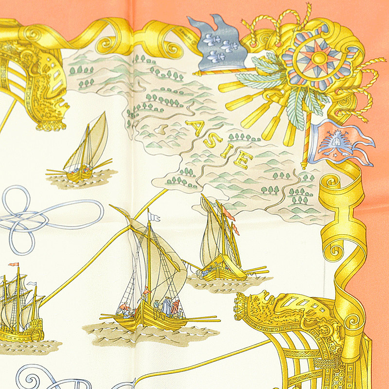 Các hoa văn tuyệt đẹp trên chiếc khăn lụa Hermes nghìn đô 1995 - Voiles de Lumiere