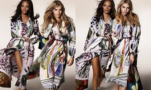 The new Prorsum Autumn:Winter 2014 campaign reflecting the artistic spirit of Burberry - starring Cara Delevingne and Malaika Firth