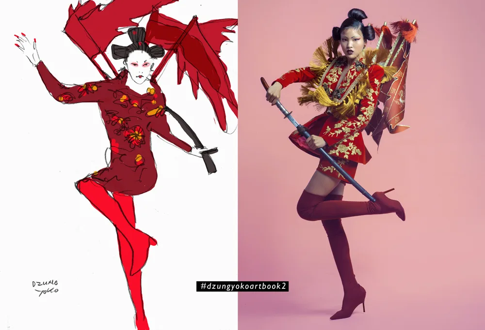 Dzung Yoko artbook 2 going east - elle vietnam Sketch Cha Mi