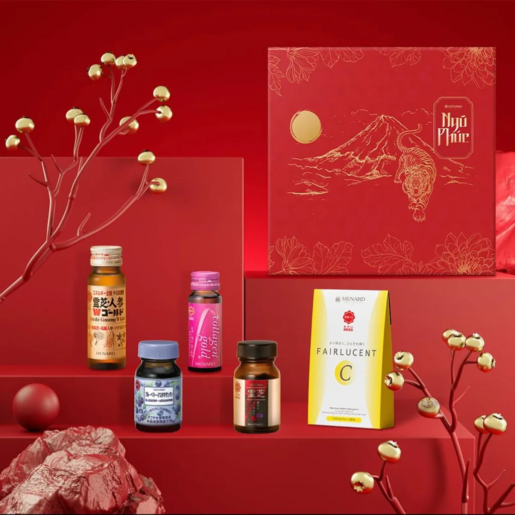 Năm sản phẩm Health Food trong hộp quà Ngũ Phúc đạt giải thưởng “Sản phẩm vàng vì sức khỏe cộng đồng 2021” của Hiệp hội Thực phẩm chức năng Việt Nam. Năm sản phẩm Health Food trong hộp quà Ngũ Phúc đạt giải thưởng “Sản phẩm vàng vì sức khỏe cộng đồng 2021” của Hiệp hội Thực phẩm chức năng Việt Nam.