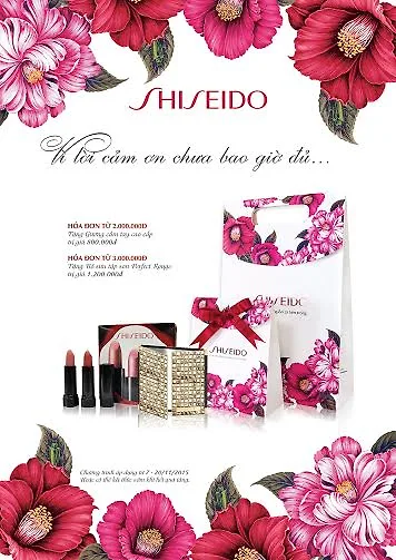 Shiseido sẽ đồng hành cùng bạn mang đến những quà tặng ý nghĩa nhân ngày 20/11 năm nay