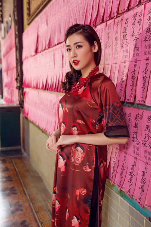 Áo dài của Adrian Anh Tuấn x Chinh - elle man 23