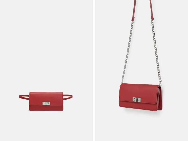 thời trang Giáng Sinh màu đỏ 03 túi xách đỏ zara 2