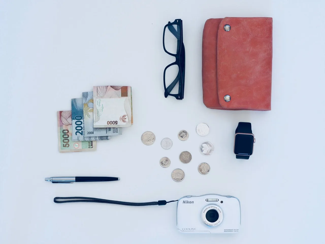 flatlay các đồ vật