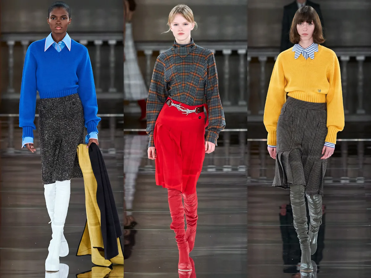 Điểm nhấn màu sắc cho thời trang công sở từ BST Thu - Đông 2020 của Victoria Beckham