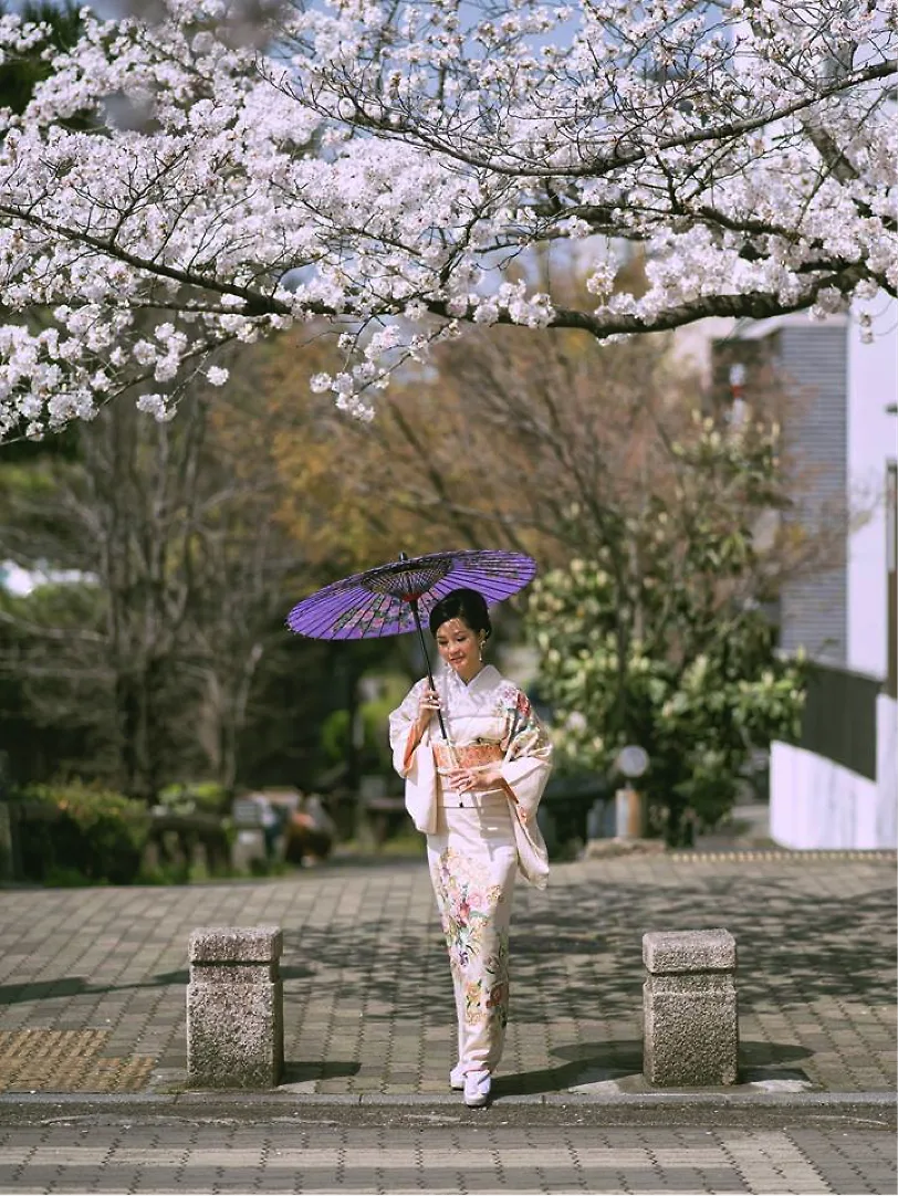 Hồng Nhung hoá thân thành cô gái Nhật tại Kyoto Nhật Bản.