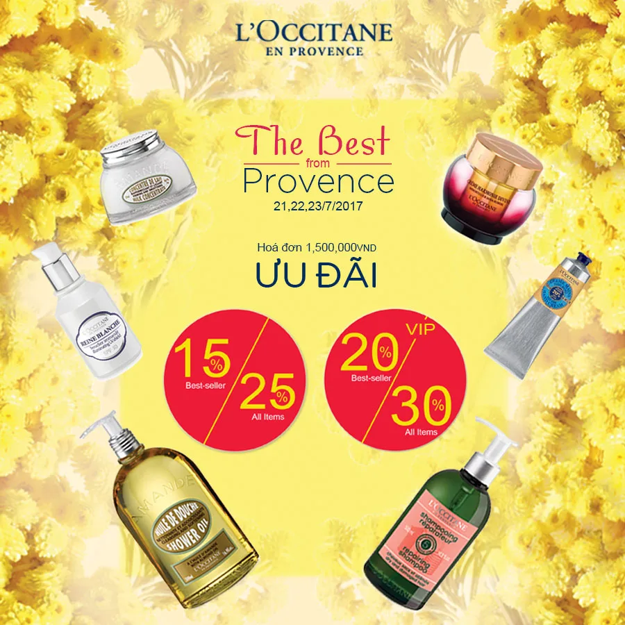 L’OCCITANE giam gia 30% 200 mat hang
