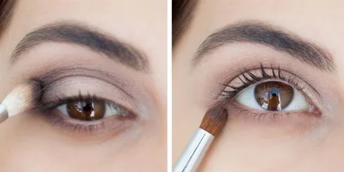 Trang điểm mắt khói đẹp với tông nâu bước 3
