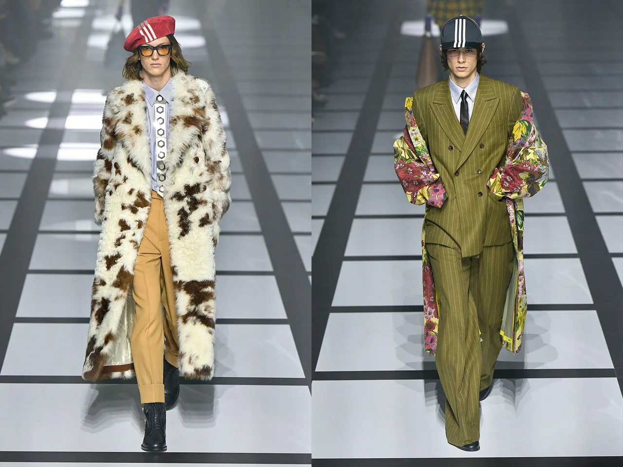 gucci adidas thu đông 2022 look 66 68