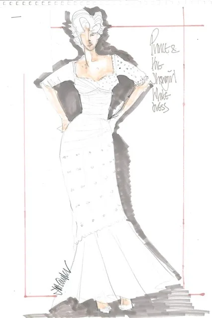Sketch của nhà thiết kế trang phục phim Jill Taylor.