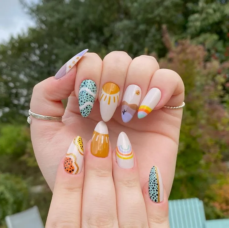 Nail lấy cảm hứng từ thiên nhiên Nail lấy cảm hứng từ thiên nhiên