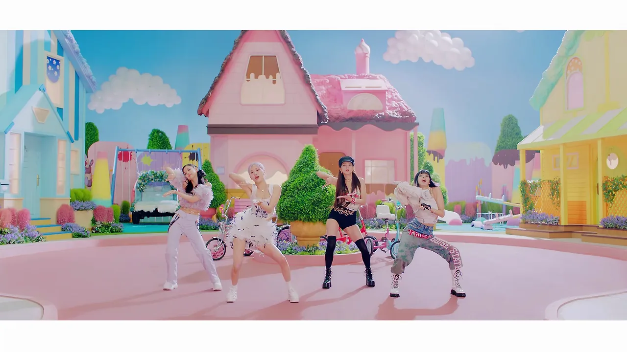 blackpink mặc đồ athleisure trong mv ice cream