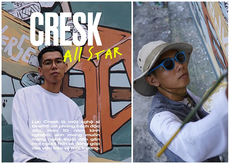 nghệ sĩ lực cresk giày converse