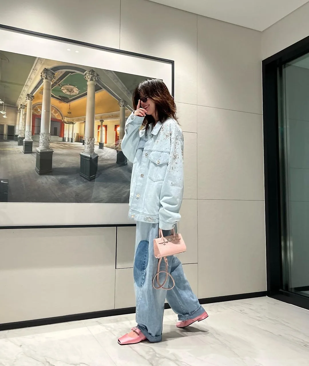 hanhyojoo222 diện denim