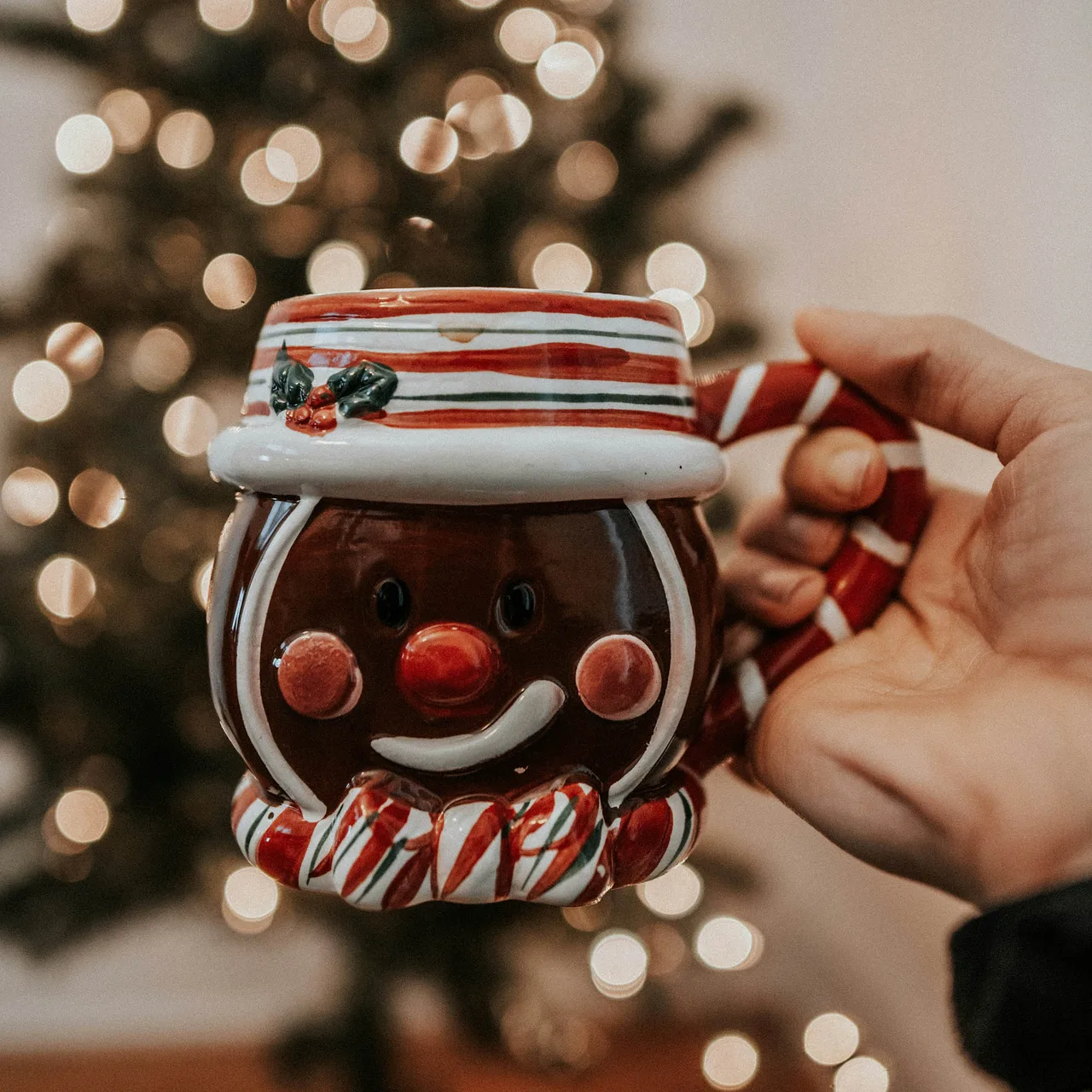 cốc nước chủ đề giáng sinh