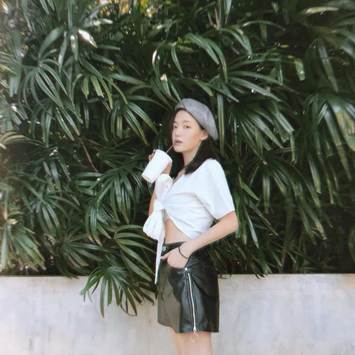crop top thắt nơ 12