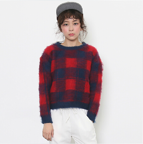 Áo len colour block