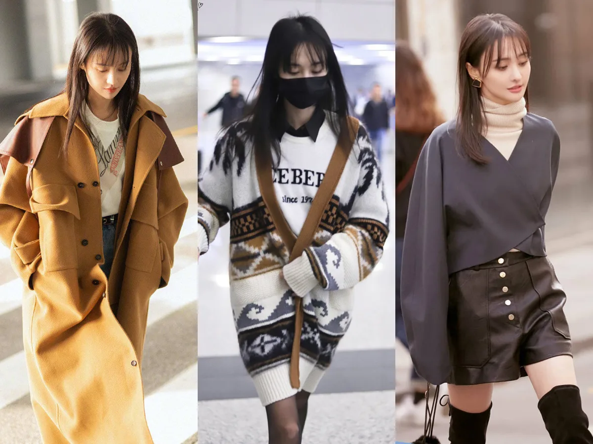 Streetstyle mùa đông sành điệu của Trịnh Sảng với bảng màu nâu