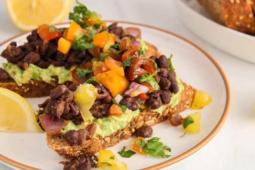 bánh mì nướng bơ đậu đen cho dáng xinh bánh mì nướng bơ đậu đen cho dáng xinh
