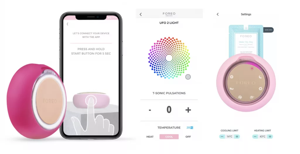 app của máy đắp mặt nạ FOREO UFO 2