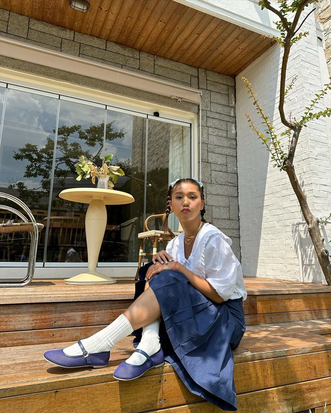 mimmiiiya diện mary janes giày