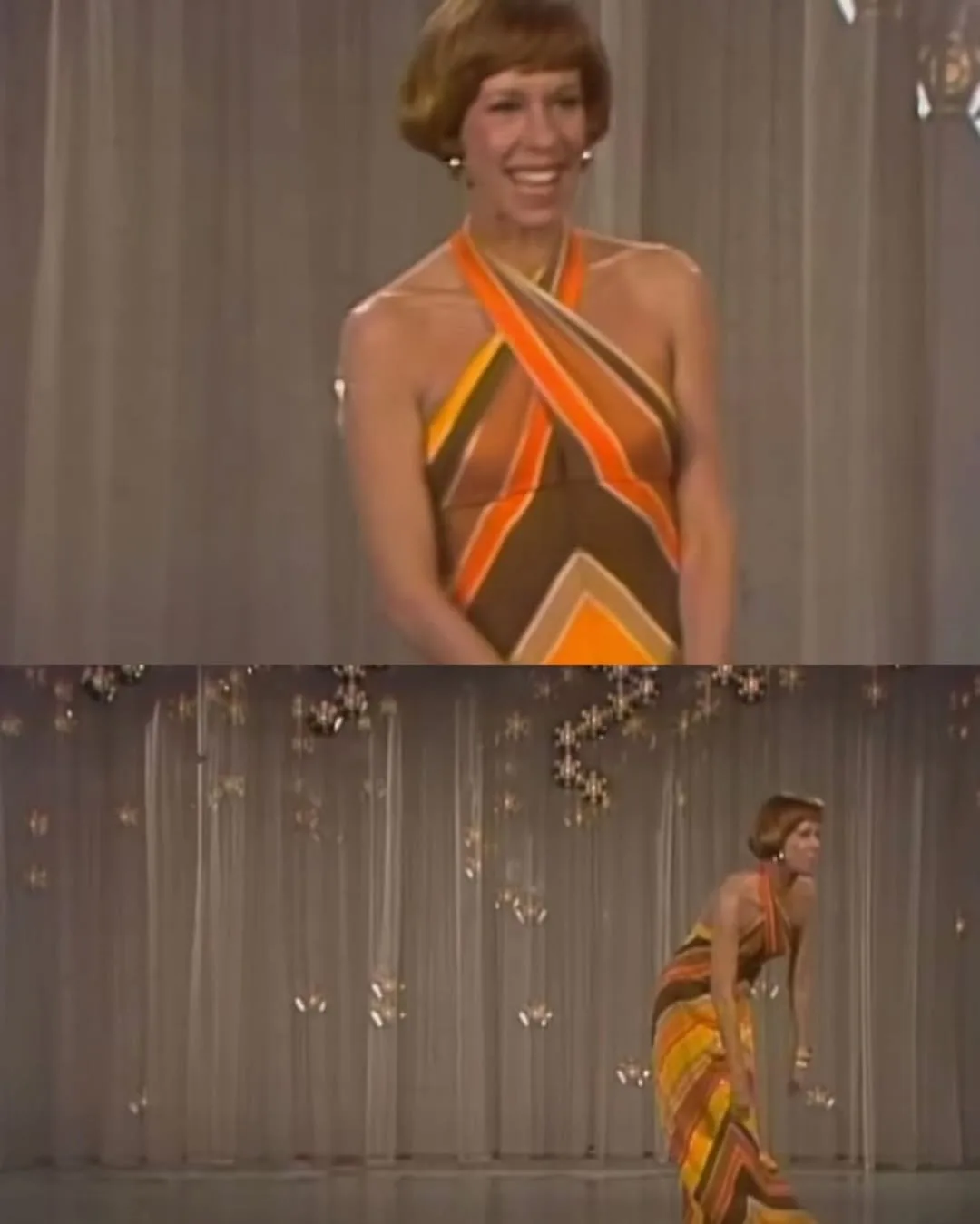 Thiết kế từng được Carol Burnett mặc trong chương trình của bà vào tháng 3 năm 1973.
