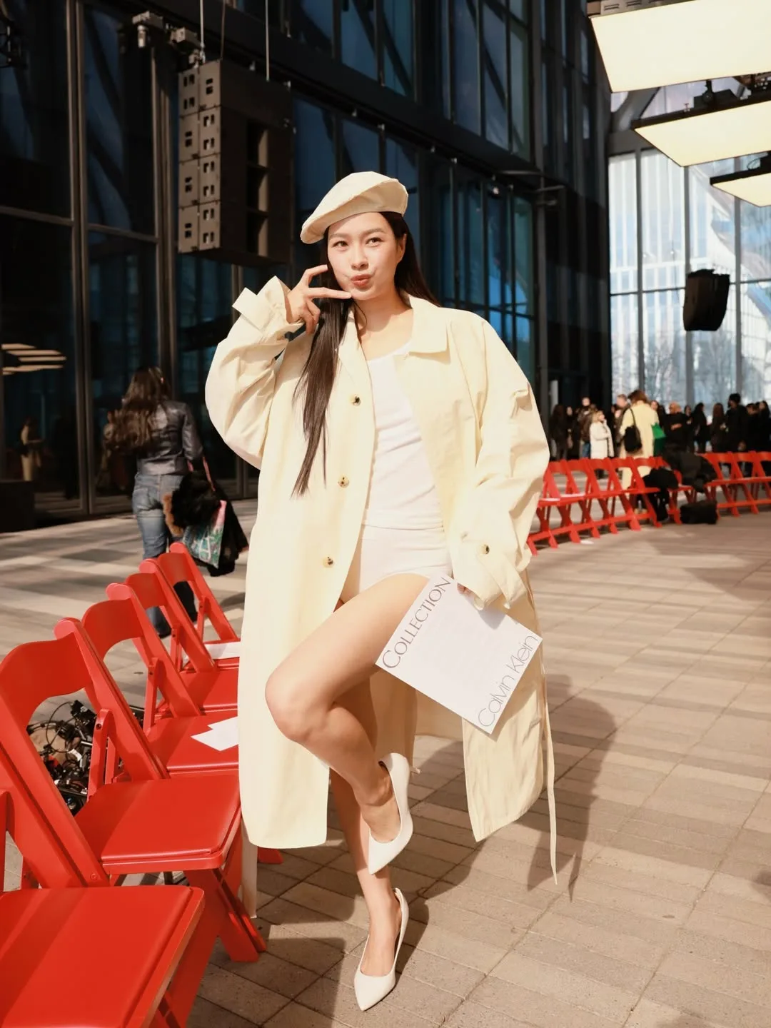 Milk Pansa tại show Calvin Klein Thu Đông 2026, lọt top sao có EMV lớn nhất