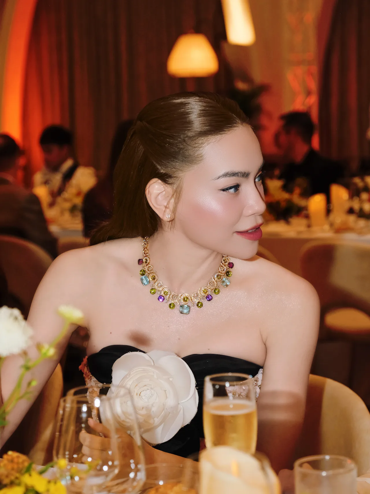 Hồ Ngọc Hà tại Gala Dinner thuộc khuôn khổ Bvlgari High Jewelry Trunk Show 2026 tại Singapore
