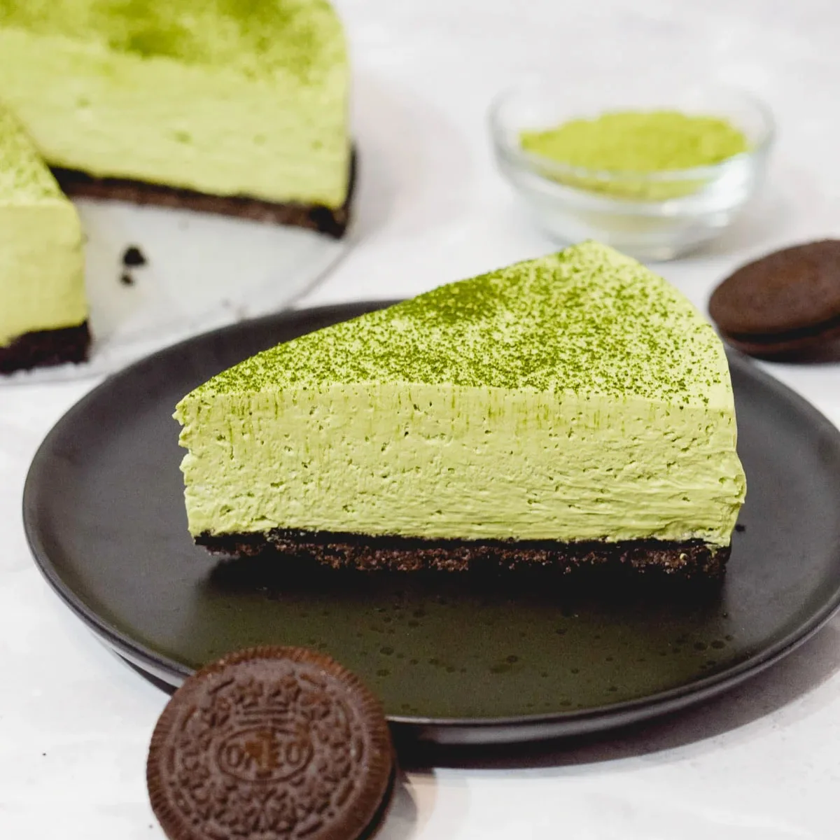 cheesecake trà xanh đơn giản