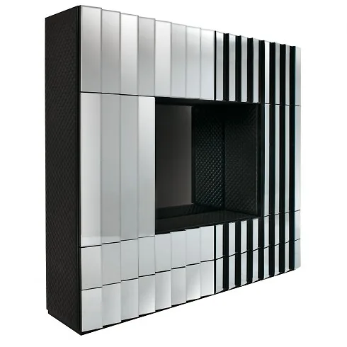 Một chiếc tủ TV sành điệu và tiện lợi sẽ rất hợp với một căn phòng màu xanh.