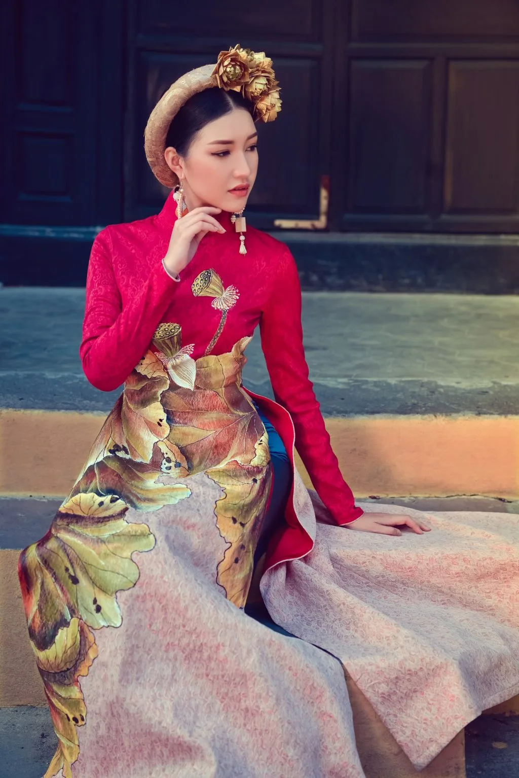Lựa chọn áo dài Tết dành cho cô nàng nữ tính 12
